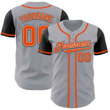 Загрузить изображение в средство просмотра галереи, Custom Gray Orange-Black Authentic Two Tone Baseball Jersey