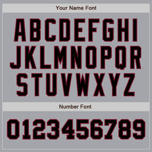 Charger l'image dans la galerie, Custom Gray Black-Crimson Authentic Two Tone Baseball Jersey