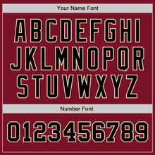 Load image into Gallery viewer, Custom Crimson Black-Cream Authentic Two Tone Baseball Jersey