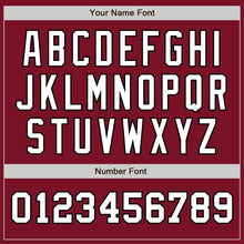 Laden Sie das Bild in den Galerie-Viewer, Custom Crimson White-Black Authentic Two Tone Baseball Jersey