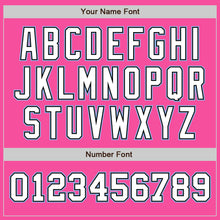 Load image into Gallery viewer, Custom Pink White-Light Blue Authentic Two Tone Baseball Jersey