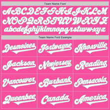 Load image into Gallery viewer, Custom Pink White-Gray Authentic Two Tone Baseball Jersey