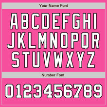 Load image into Gallery viewer, Custom Pink White-Black Authentic Two Tone Baseball Jersey