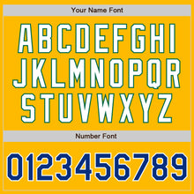 Загрузить изображение в средство просмотра галереи, Custom Gold Royal-Kelly Green Authentic Two Tone Baseball Jersey