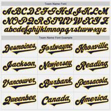 Загрузить изображение в средство просмотра галереи, Custom White Navy-Gold Authentic Two Tone Baseball Jersey