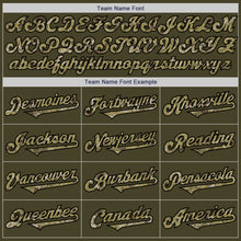 Загрузить изображение в средство просмотра галереи, Custom Olive Camo Black-Cream Authentic Salute To Service Two Tone Baseball Jersey