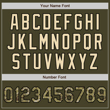 Загрузить изображение в средство просмотра галереи, Custom Olive Camo Black-Cream Authentic Salute To Service Two Tone Baseball Jersey