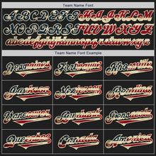Загрузить изображение в средство просмотра галереи, Custom Black Vintage USA Flag Cream-Red Authentic Two Tone Baseball Jersey