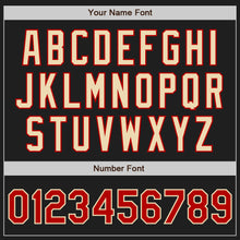 Laden Sie das Bild in den Galerie-Viewer, Custom Black Red-Cream Authentic Two Tone Baseball Jersey