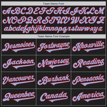 Laden Sie das Bild in den Galerie-Viewer, Custom Black Light Blue-Red Authentic Two Tone Baseball Jersey