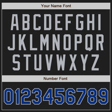 Laden Sie das Bild in den Galerie-Viewer, Custom Black Royal-Gray Authentic Two Tone Baseball Jersey