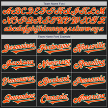 Load image into Gallery viewer, Custom Black Orange-Kelly Green Authentic Two Tone Baseball Jersey