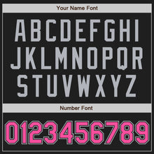 Laden Sie das Bild in den Galerie-Viewer, Custom Black Pink-Gray Authentic Two Tone Baseball Jersey