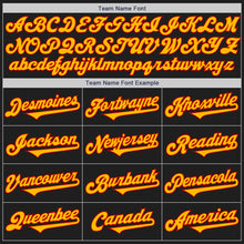 Laden Sie das Bild in den Galerie-Viewer, Custom Black Gold-Red Authentic Two Tone Baseball Jersey