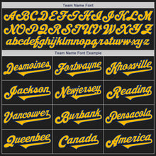 Laden Sie das Bild in den Galerie-Viewer, Custom Black Gold-Royal Authentic Two Tone Baseball Jersey