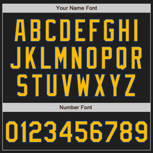 Laden Sie das Bild in den Galerie-Viewer, Custom Black Gold-Royal Authentic Two Tone Baseball Jersey