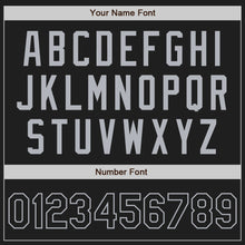 Laden Sie das Bild in den Galerie-Viewer, Custom Black Gray Authentic Two Tone Baseball Jersey