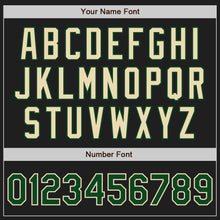 Laden Sie das Bild in den Galerie-Viewer, Custom Black Green-Cream Authentic Two Tone Baseball Jersey