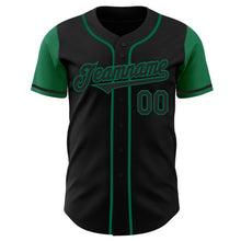 Загрузить изображение в средство просмотра галереи, Custom Black Kelly Green Authentic Two Tone Baseball Jersey