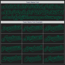 Загрузить изображение в средство просмотра галереи, Custom Black Kelly Green Authentic Two Tone Baseball Jersey