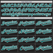 Laden Sie das Bild in den Galerie-Viewer, Custom Black Teal-White Authentic Two Tone Baseball Jersey