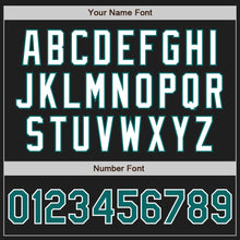 Laden Sie das Bild in den Galerie-Viewer, Custom Black Teal-White Authentic Two Tone Baseball Jersey