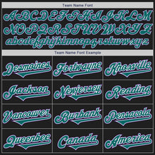 Laden Sie das Bild in den Galerie-Viewer, Custom Black Teal-Purple Authentic Two Tone Baseball Jersey