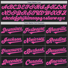 Laden Sie das Bild in den Galerie-Viewer, Custom Black Purple-Pink Authentic Two Tone Baseball Jersey