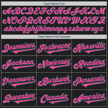 Laden Sie das Bild in den Galerie-Viewer, Custom Black Teal-Pink Authentic Two Tone Baseball Jersey