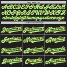 Laden Sie das Bild in den Galerie-Viewer, Custom Black Pink Pea Green-Gold Authentic Two Tone Baseball Jersey