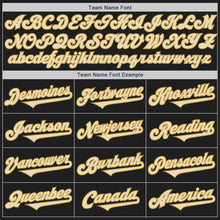 Laden Sie das Bild in den Galerie-Viewer, Custom Black Cream-Old Gold Authentic Two Tone Baseball Jersey