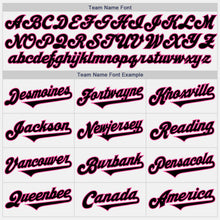 Загрузить изображение в средство просмотра галереи, Custom White Black-Pink Authentic Two Tone Baseball Jersey