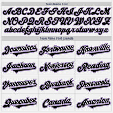 Загрузить изображение в средство просмотра галереи, Custom White Black-Purple Authentic Two Tone Baseball Jersey