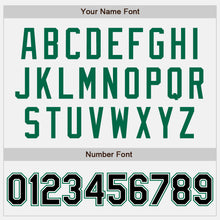 Загрузить изображение в средство просмотра галереи, Custom White Black-Kelly Green Authentic Two Tone Baseball Jersey