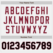 Загрузить изображение в средство просмотра галереи, Custom White Black-Crimson Authentic Two Tone Baseball Jersey