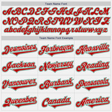 Laden Sie das Bild in den Galerie-Viewer, Custom White Red-Kelly Green Authentic Two Tone Baseball Jersey