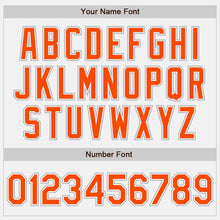 Загрузить изображение в средство просмотра галереи, Custom White Orange-Gray Authentic Two Tone Baseball Jersey