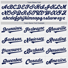 Загрузить изображение в средство просмотра галереи, Custom White Navy Authentic Two Tone Baseball Jersey