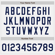 Загрузить изображение в средство просмотра галереи, Custom White Navy Authentic Two Tone Baseball Jersey