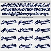 Загрузить изображение в средство просмотра галереи, Custom White Navy-Gray Authentic Two Tone Baseball Jersey