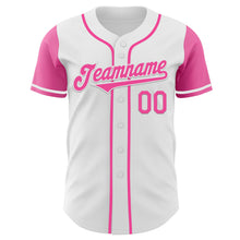 Загрузить изображение в средство просмотра галереи, Custom White Pink Authentic Two Tone Baseball Jersey