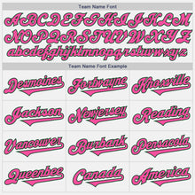 Load image into Gallery viewer, Custom White Pink-Green Authentic Two Tone Baseball Jersey