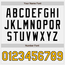 Load image into Gallery viewer, Custom White Gold-Black Authentic Two Tone Baseball Jersey