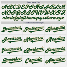 Laden Sie das Bild in den Galerie-Viewer, Custom White Green-Cream Authentic Two Tone Baseball Jersey