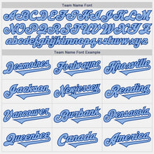 Load image into Gallery viewer, Custom White Light Blue-Royal Authentic Two Tone Baseball Jersey