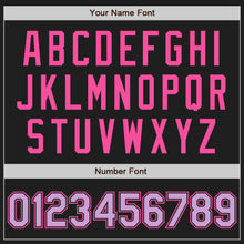 Load image into Gallery viewer, Custom Black Light Purple-Pink Authentic Two Tone Baseball Jersey