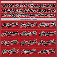 Загрузить изображение в средство просмотра галереи, Custom Red Black-White Authentic Two Tone Baseball Jersey