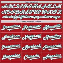 Загрузить изображение в средство просмотра галереи, Custom Red White-Teal Authentic Two Tone Baseball Jersey