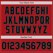 Laden Sie das Bild in den Galerie-Viewer, Custom Red Black-Teal Authentic Two Tone Baseball Jersey