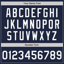 Laden Sie das Bild in den Galerie-Viewer, Custom Navy White Authentic Two Tone Baseball Jersey